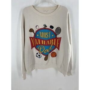 Vintage Delta Most Valuable Dad Crewneck Sweatshirt Fifty Fifty Men's Large